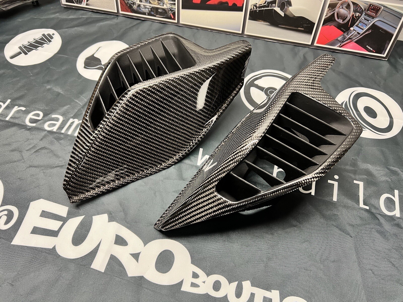 Honda Acura NSX Carbon Fiber Large Inside Door Vents (pair)