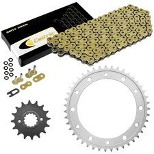 Gold O-Ring Drive Chain & Sprocket Kit for Honda VFR800 Interceptor 800 2002-13