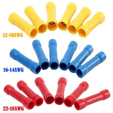 22-10 Gauge AWG 100/300/600PCS Wire Butt Connectors Vinyl Car Radio Terminals