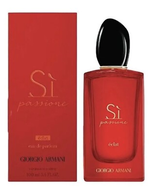 Giorgio Armani SI PASSIONE ECLAT Eau De Parfum Spray 100ml / 3.4oz New In Box