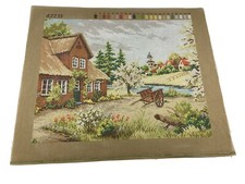 Unbranded Needlepoint Tapestry Canvas Home Evergreen Spring 19in X 16in 10 Count