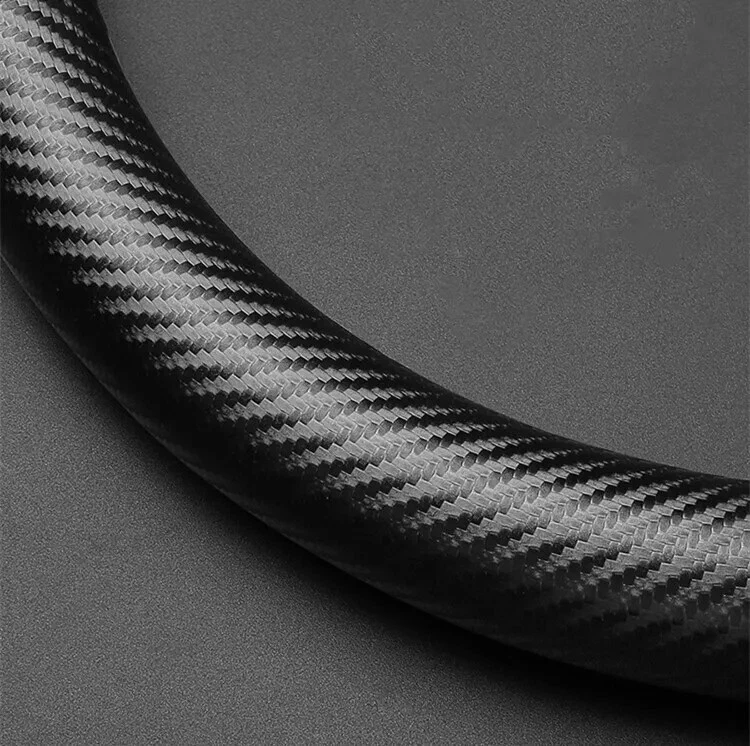 15" Car Steering Wheel Cover Genuine Leather For Lincoln Brown Leather Universal Foto 4 de 4