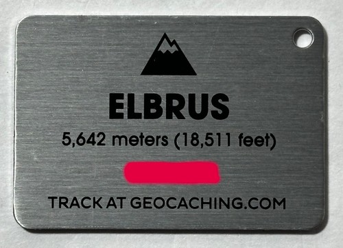 Reach the Peak Mount Elbrus Unactivated Geocaching Trackable Tag from 2021 - Picture 2 of 2