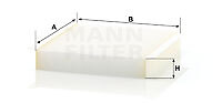 Mann-Filter CU 2040 Filter, Innenraumluft FÜR CitroËN Fiat Opel Peugeot Suzuki-image