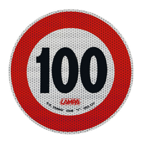 LH6S Contrassegno Limite Velocità - 100 Km/H