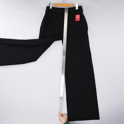 Spanx Womens Pants The Perfect Fit Ponte Wide Leg High Rise Black Size NWT - Picture 22 of 74