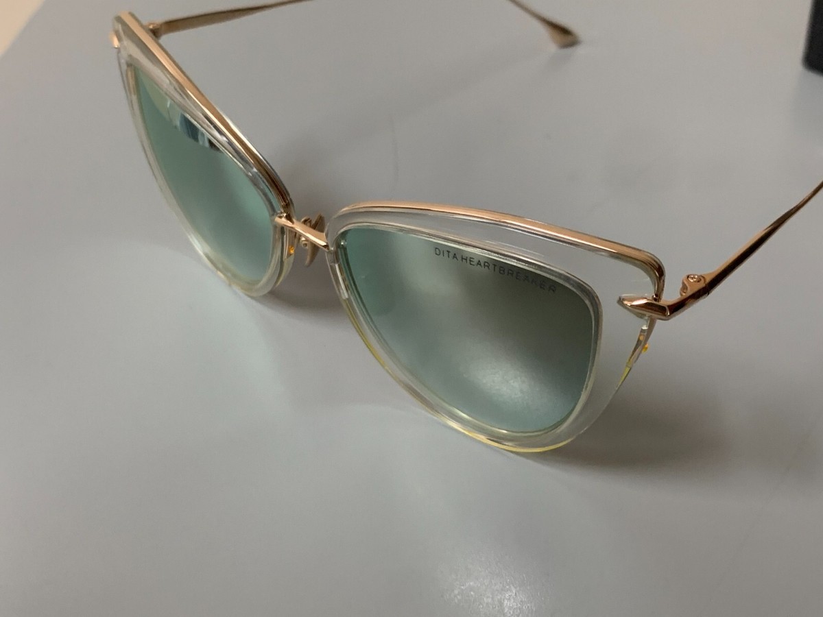 NEW Dita Heartbreaker 22027 E - Crystal Clear & Gold Women display picture 3