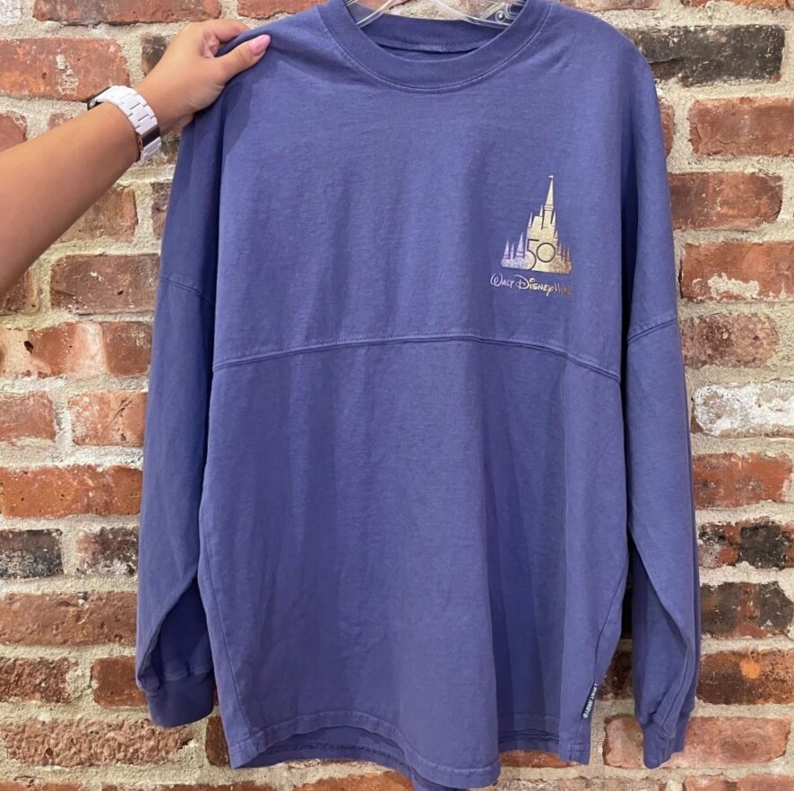 wdw50周年スピリットジャージーパープルレディースX S Purple Walt Disney World 50th Anniversary Spirit Jersey for