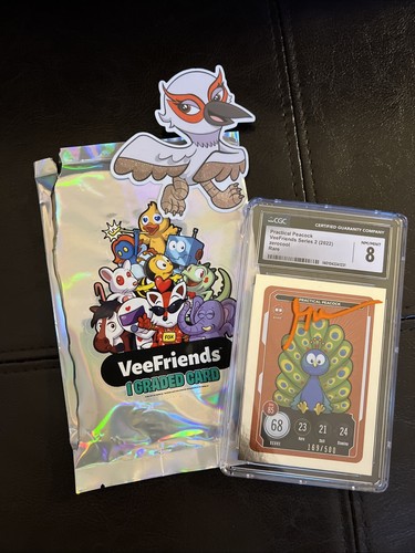 Gary Vee Vee Friends Practical Peacock LE 500 Signed RARE CGC 8 NYCC