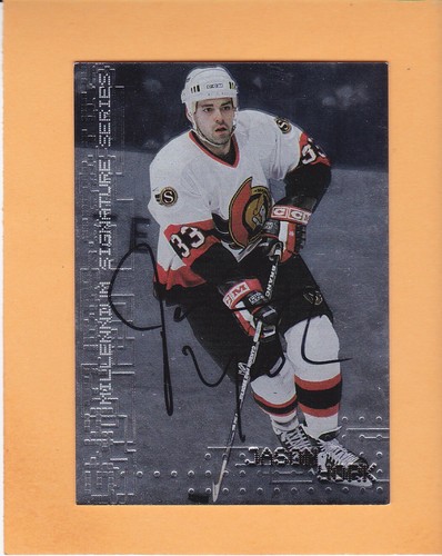 JASON YORK 1999-00 BAP MILLENNIUM SIGNATURE SERIES AUTO #175 OTTAWA SENATORS A1