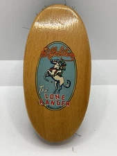 1939 The Lone Ranger Hi Yo Silver Wooden Kids Boot Brush Excellent Graphic