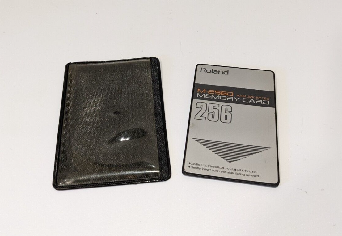 Vintage Roland M-256D Memory Data RAM Card 256 Made in Japan