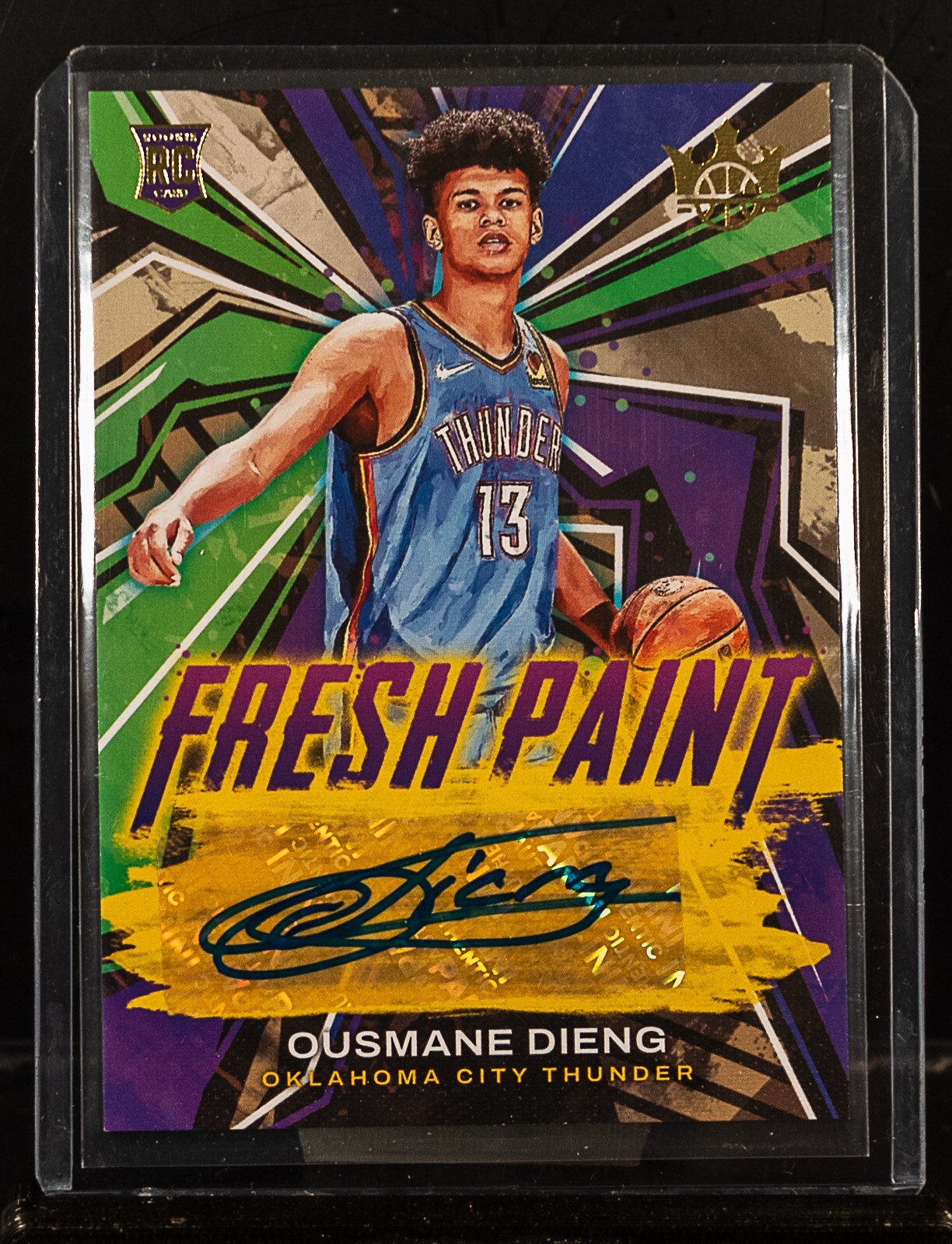 Ousmane Dieng 2022-23 Panini Court Kings Fresh Paint Rookie Auto RC #158/199