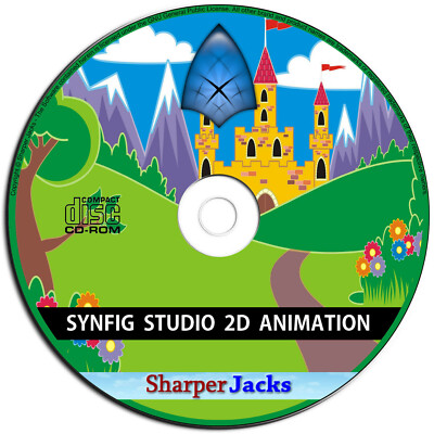 NEW & Fast Ship! Synfig Studio Professional 2D Animation Software For PC - Disc