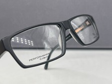 Jaguar Brille Herren Schwarz Rechteckig Vollr...