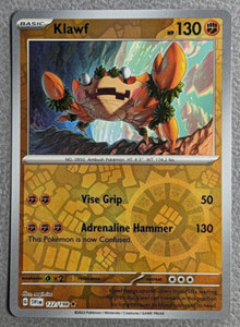 klawf full art pokemon card Klawf (217/198)