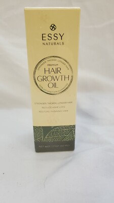 EssyNaturals Natural Hair Growth Oil with Caffeine and Biotin - 1.7oz lot#1739