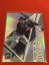 19-20 Optic Christian Yelich Illusions Holo Milwaukee Brewers
