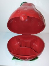 Vintage 1980 American Greeting Strawberry Shortcake Carrying Case - 9.5"x8"x7.5"