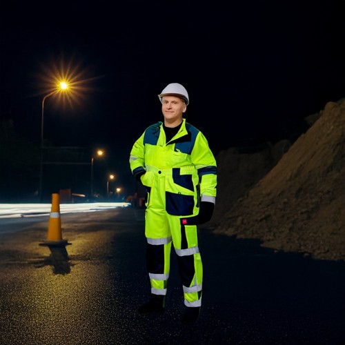 Pantalones de trabajo FLASH Hi Vis amarillos - CAT II - STOCK EN REINO UNIDO - Imagen 6 de 12