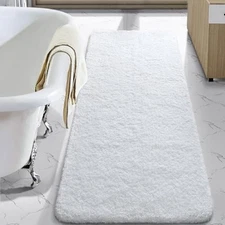  Bathroom Rug Runner 24x60 Inch, Soft Thick Absorbent Microfiber Bath Rugs for 