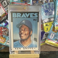 Topps Traded Ken Griffey #41T Atlanta Braves 1986 MLB Baseball Card