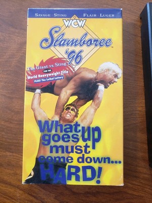 WCW Slamboree '96 VHS 1996 Wrestling WWE Sting Ric Flair The Giant Randy Savage