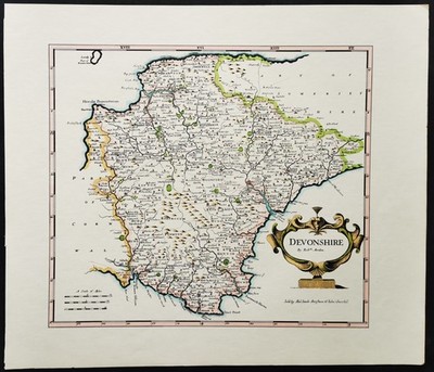 DEVONSHIRE Robert Morden COUNTY MAP