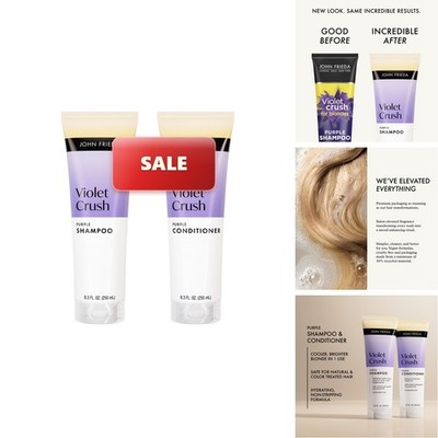 John Frieda Violet Crush Purple Shampoo & Conditioner Set 2 Pack