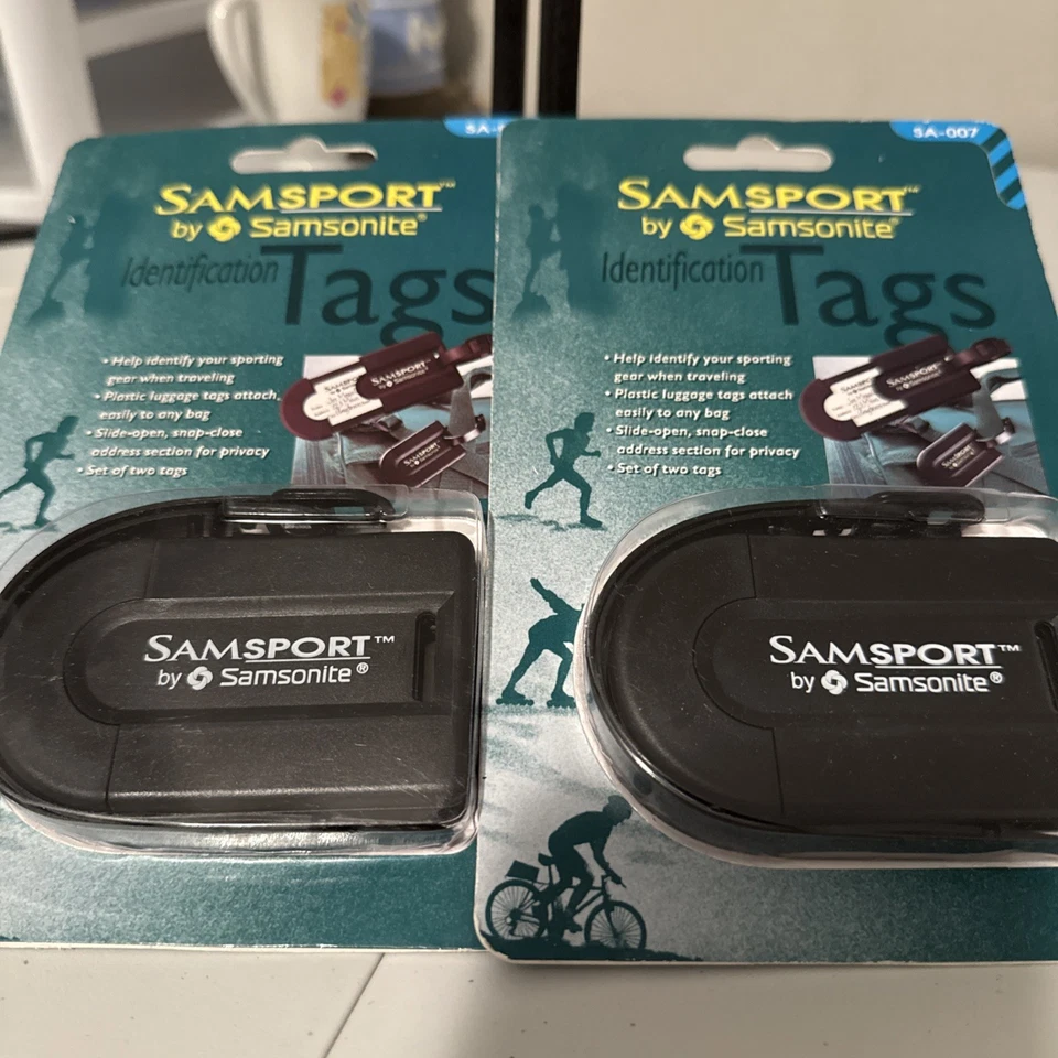 Etiquetas de identificación de equipaje Samsonite Samsport verdes - Lote de 2 Foto 2 de 4