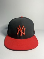 New Era New York Yankees Black Red Snapback Cap MLB Baseball