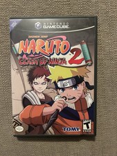 TOMY Naruto: Clash of Ninja 2 Nintendo GameCube Game w/ Manual Clean Disc