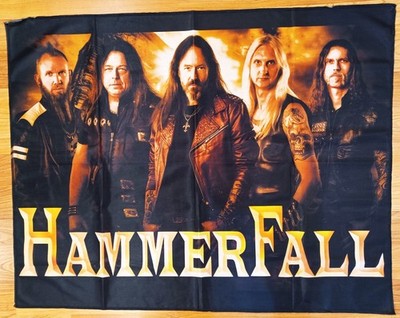 HAMMERFALL - FLAG/POSTER 35''L x 27.5''H - NEW