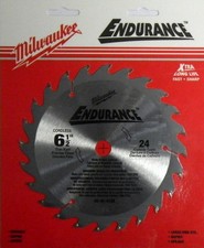 Milwaukee 48-40-4108 6-1/2" x 24 ATB Saw Blade Carded
