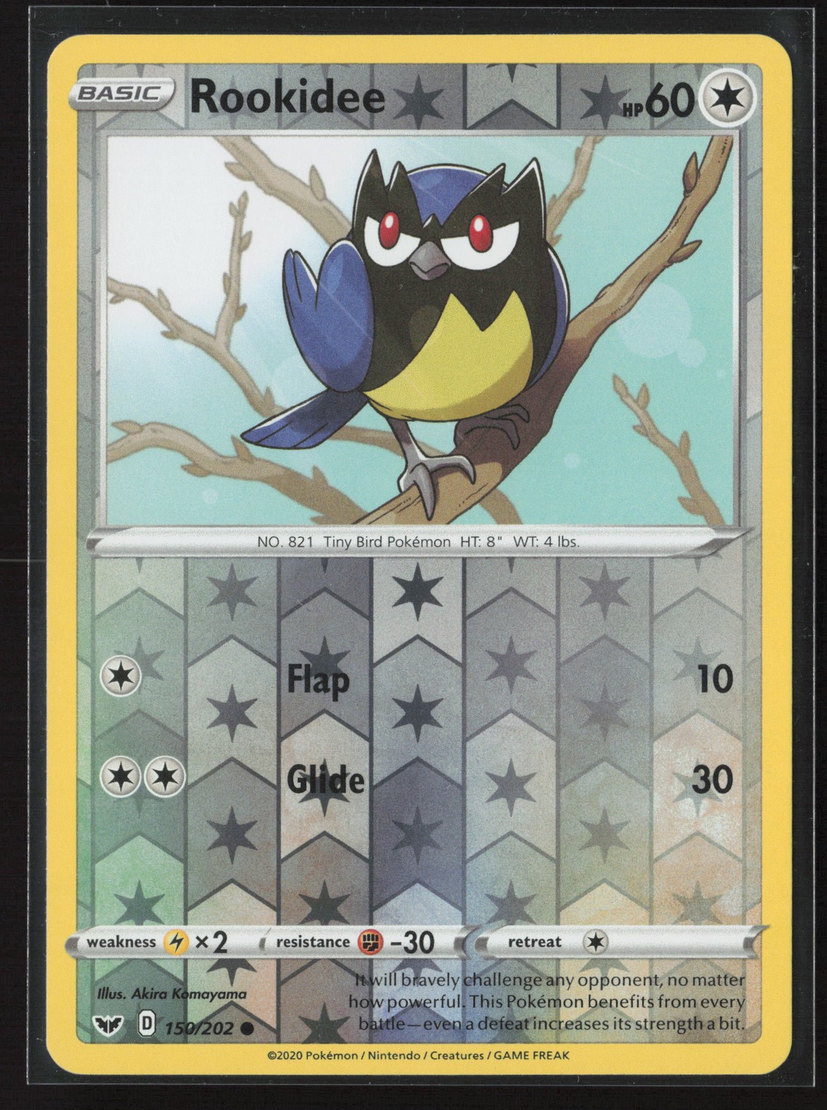 Rookidee Common SWSH01: Sword & Shield Base Set 150/202 NM Pokemon Reverse Holo