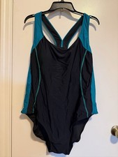 1 Pc Racerback Swimsuit Athletic Fit 21  P2P Ladies 22W Orig 35