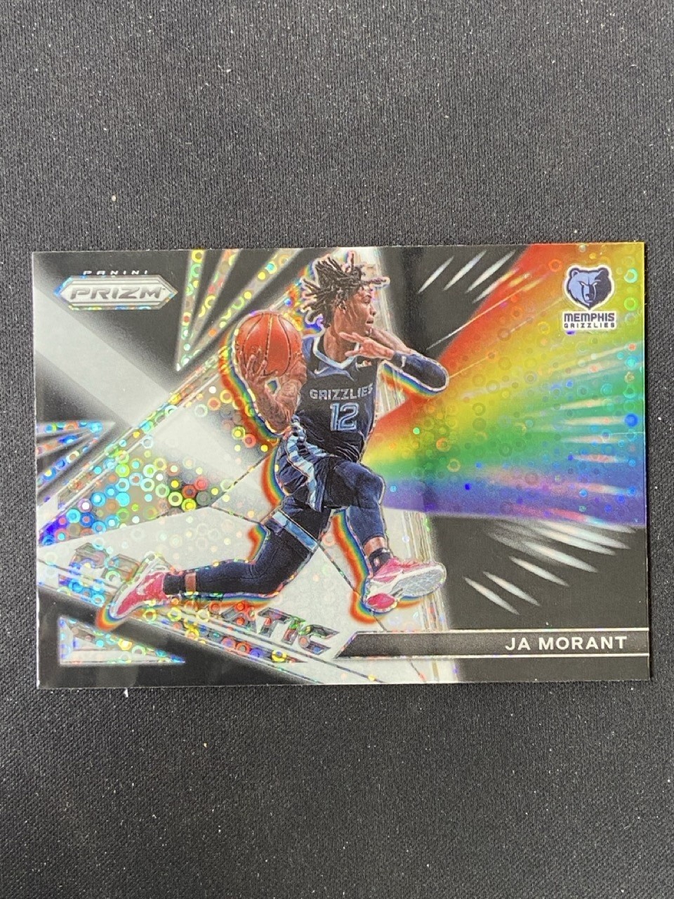 Ja Morant 2021-22 Panini Prizm Prizmatic Fast Break #14
