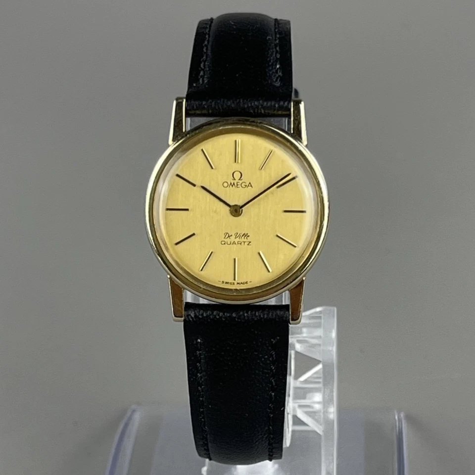 Reloj OMEGA De Ville Vintage Damas Correa de Cuero Nueva Batería 591.012 Foto 2 de 4