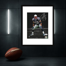 Ted Johnson New England Patriots Autographed 8x10 Photo coa W/Frame