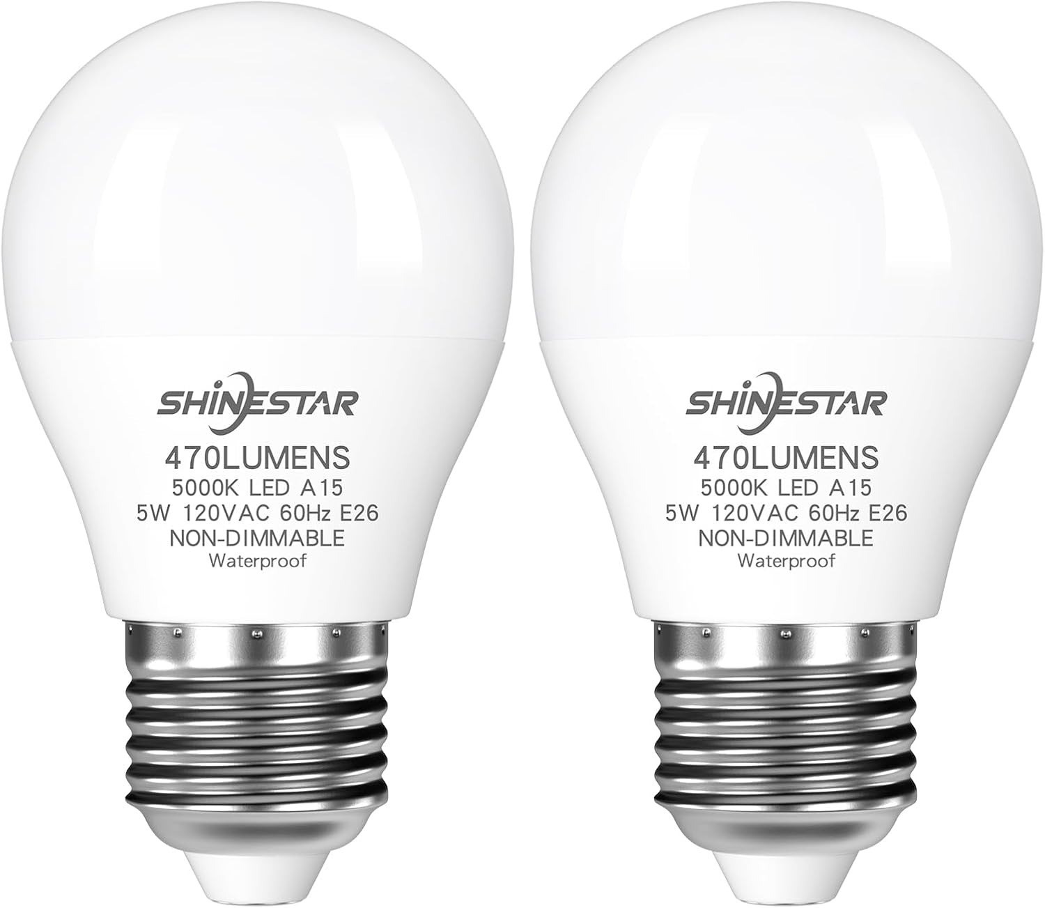 2-Pack Refrigerator Light Bulb,120V 40W Equivalent Appliance