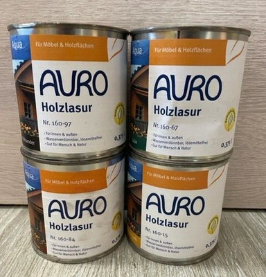 Auro Aqua Holzlasur 375 ml NR.160  Holzschutz Holzschutzlasur  (D99)