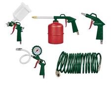 PARKSIDE Druckluft-Werkzeugset Druckluftwerkzeug-Set 5-teilig *besch. VP