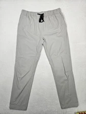 BYLT Premium Basics Men's XL Tech Nylon Jogger Tapered Pants Gray Active