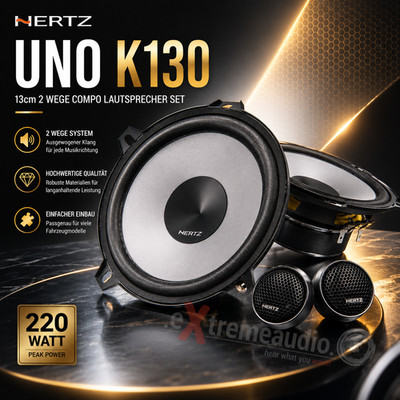 Hertz Uno K130 13cm 2 Wege Compo Lautsprecher Speaker Set Uno K 130 - 220 Watt