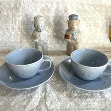 Afternoon Tea Cup  Saucer with Bear Ceramic Seasoning Set