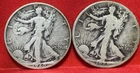 1940 & 1929 Walking Liberty Silver Half Dollar 90% US Coin Lot of 2 Circulated