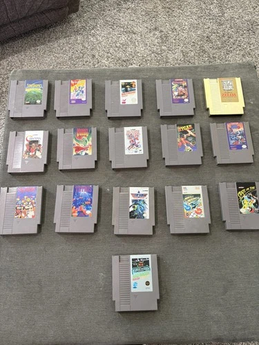 Nintendo NES Game Lot Bundle. 16 Games. Authentic Cartridges.