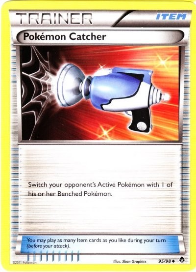 Pokemon Catcher - 95/98 - Uncommon Lightly Played Emerging Powers
