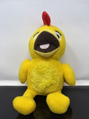 Sprout Chica Sunny Side Up Show Yellow Chick Bird Squeaks Plush Stuffed Animal