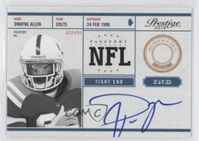2012 Playoff Prestige NFL Passport Signatures Dwayne Allen #18 Auto 1be
